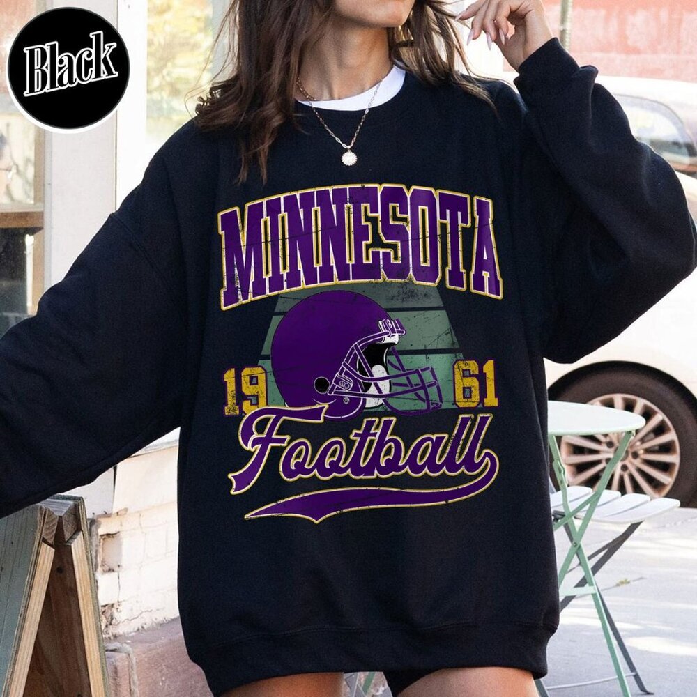 Minnesota Football Vintage Style Crewneck Sweatshirt 17